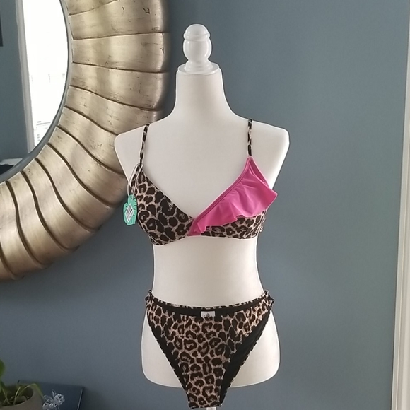 Foster Other - SWIMSUIT BIKINI ANIMAL PRINT LARGE NWT